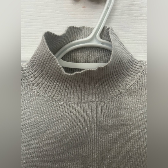 Calvin Klein Silver Short Sleeve High Neck - Picture 2 of 5